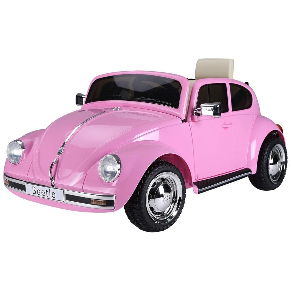 Aosom Carro, Carrinho Elétrico 1 Assento 6V, com Luzes de LED e Controle Remoto, Rosa