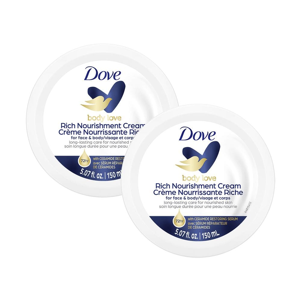 Cream Dove Rich Nourishment, pacote de 150 ml com 2 unidades unissex