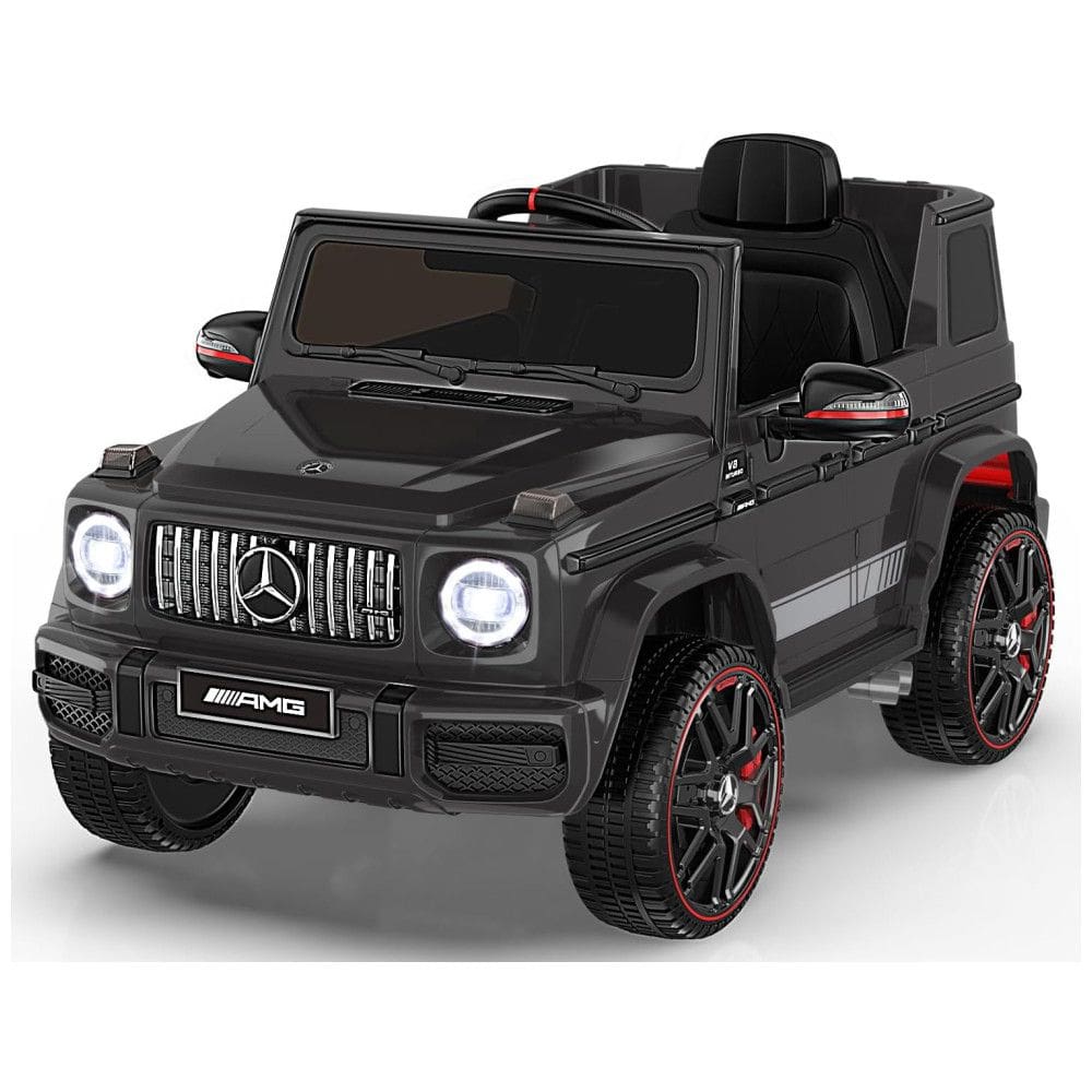Carro Elétrico Infantil a Bateria com Controle Remoto, Farol LED, Reprodutor de Música e Buzina, 12V, ANPABO Mercedes-Benz G63, Preto
