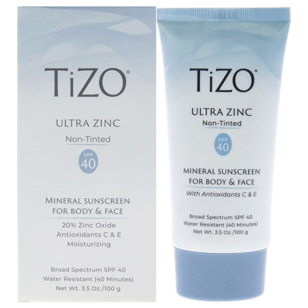 Protetor solar Tizo Ultra Zinc 50ml sem cor SPF 40 para corpo e rosto