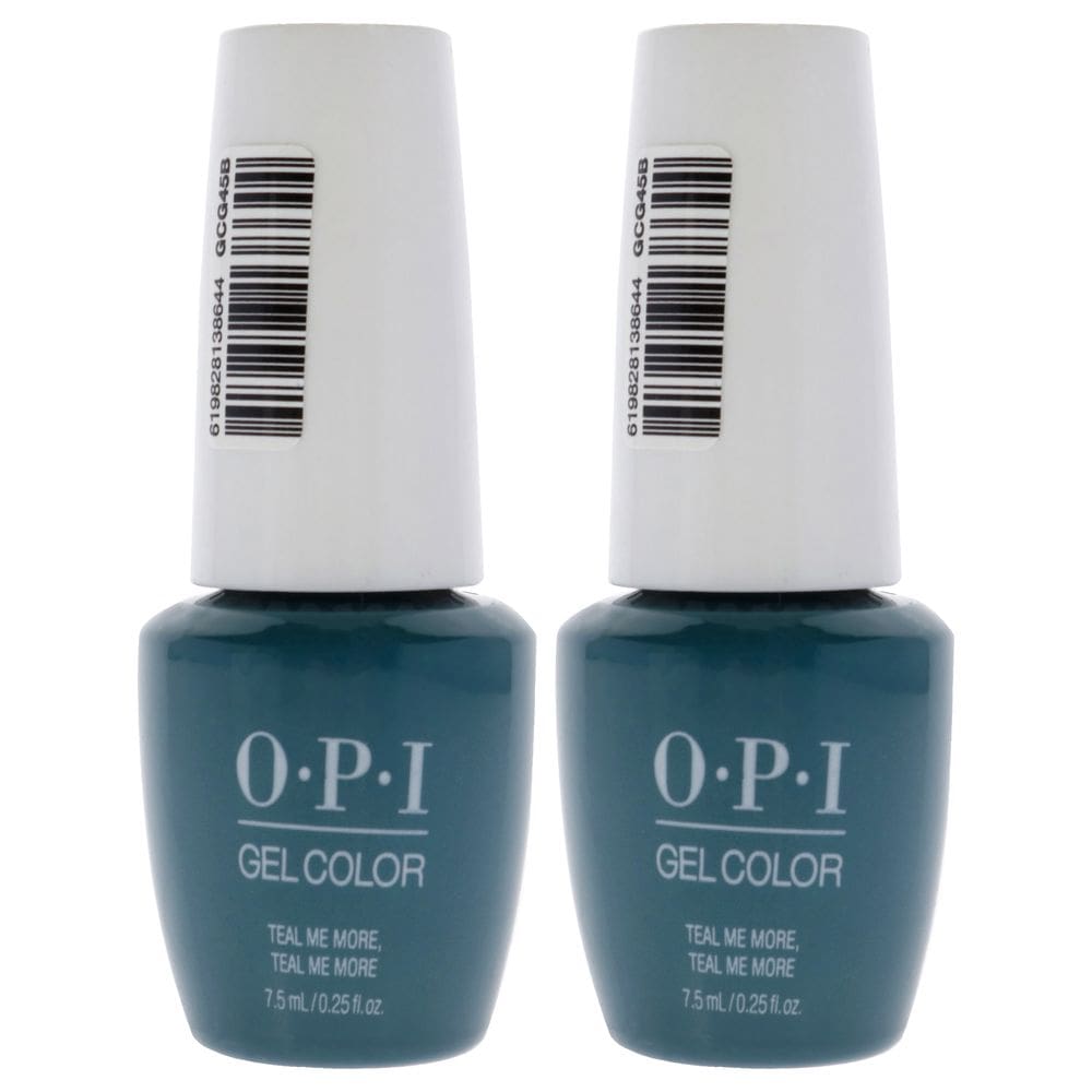 Gel para unhas OPI GelColor GC G45B Teal Me More, pacote com 2