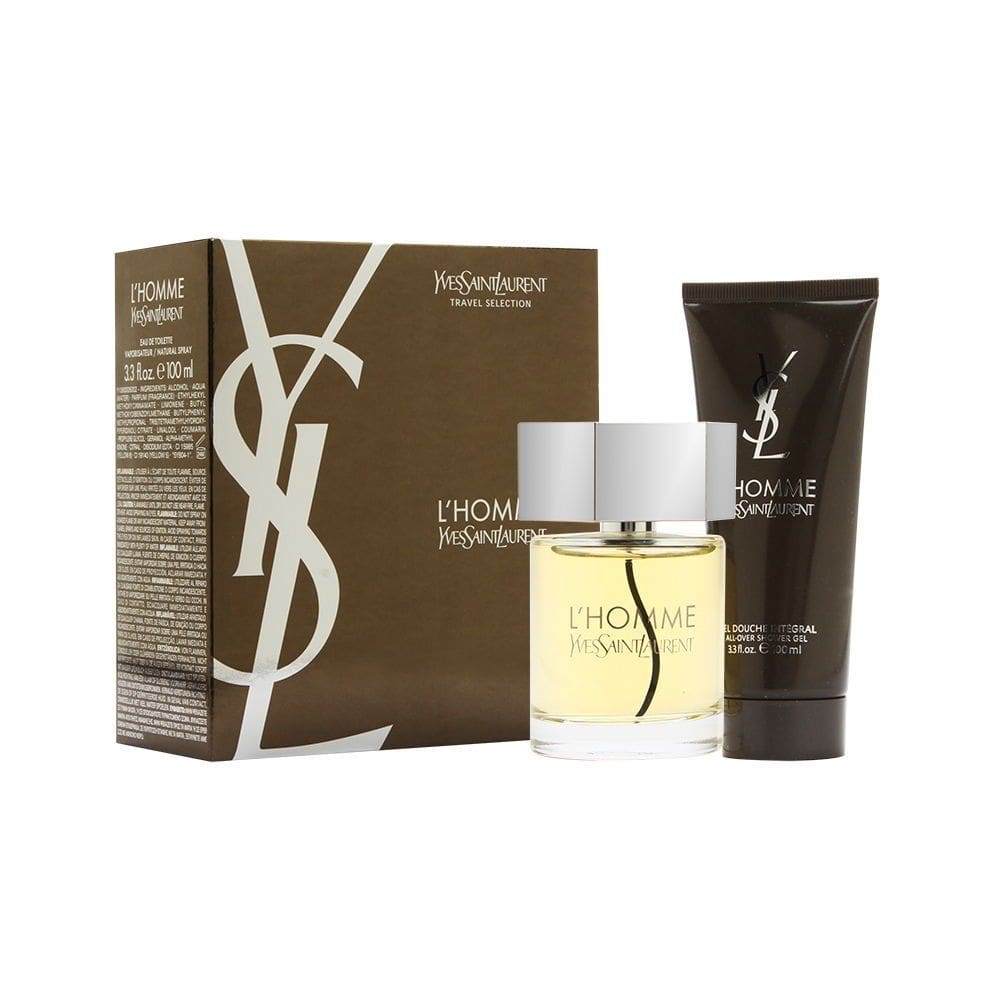Perfume YVES SAINT LAURENT L`Homme, conjunto de presente para homens, 100 ml