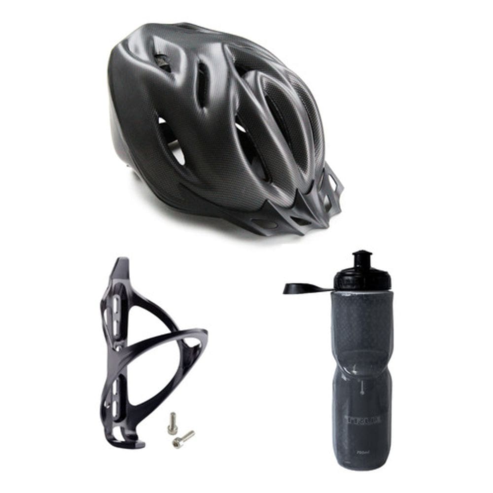 Kit Capacete Adulto Ciclismo Garrafa Suporte De Garrafa True
