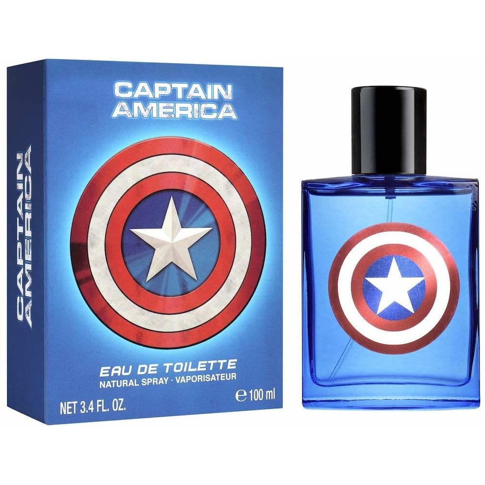 Perfume Marvel Captain America EDT 100ml para crianças