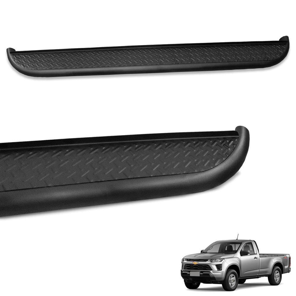 Estribo Lateral Chapa S10 CS 2012 a 2025 Roda Roda Preto