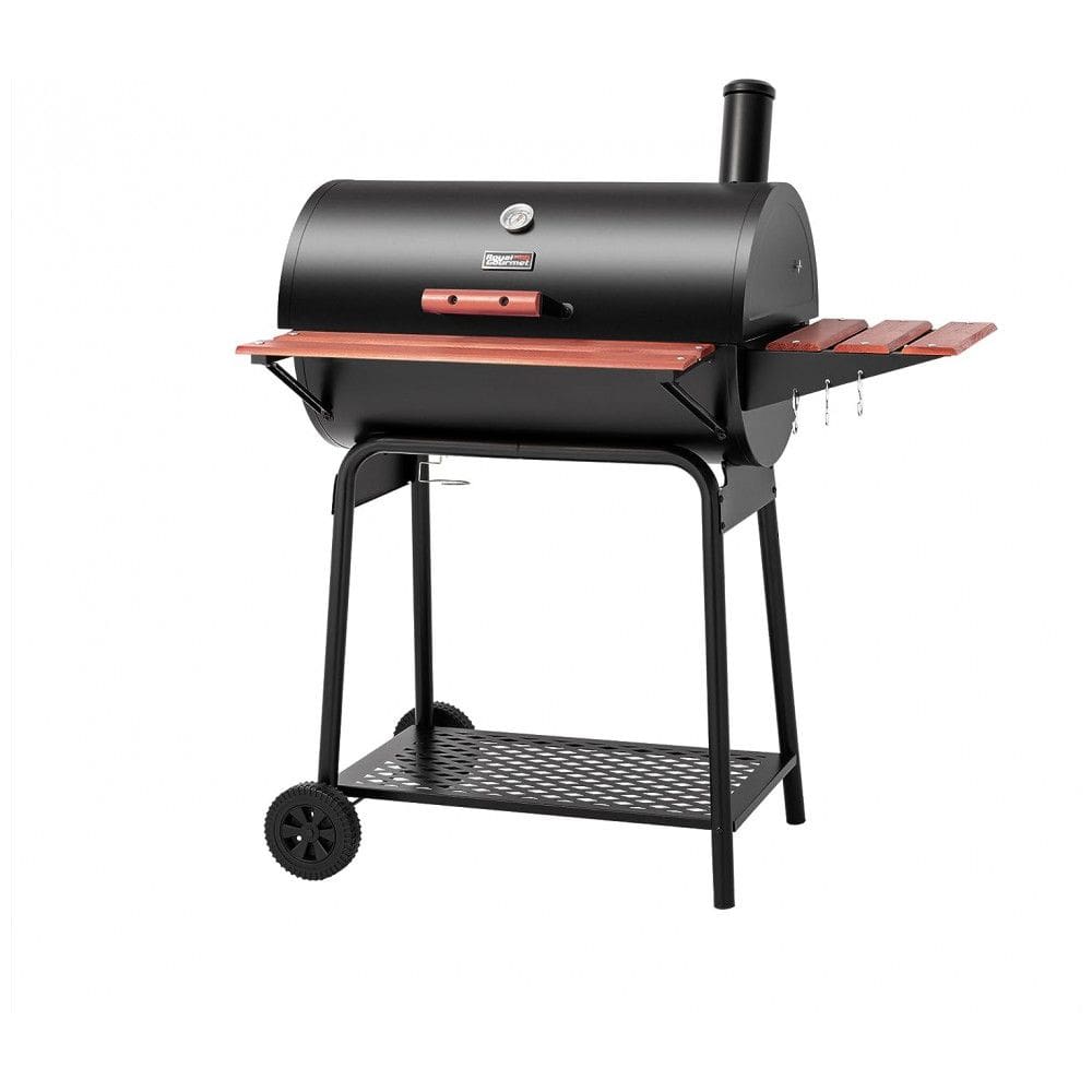 Churrasqueira a Carvão com Mesa Frontal e Lateral para Quintal ao Ar Livre, Royal Gourmet CC1830V, Preta