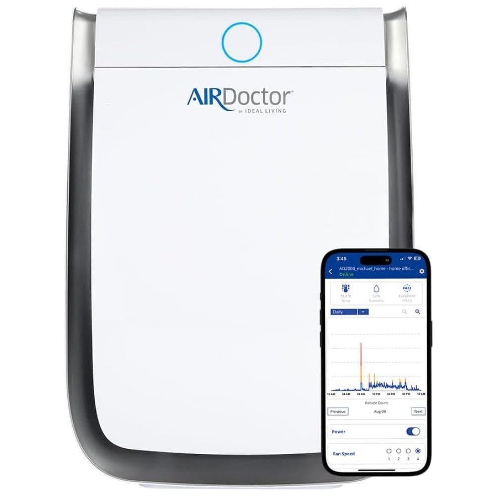 Purificador de Ar AIRDOCTOR UltraHEPA para Ambientes Grandes Filtragem de Carbono de 2x por Hora, até 1.274 pés quadrados.