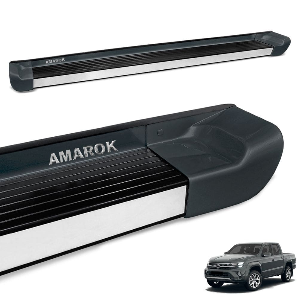 Estribo Lateral Amarok 2010 a 2025 Cinza Oliver Personalizad