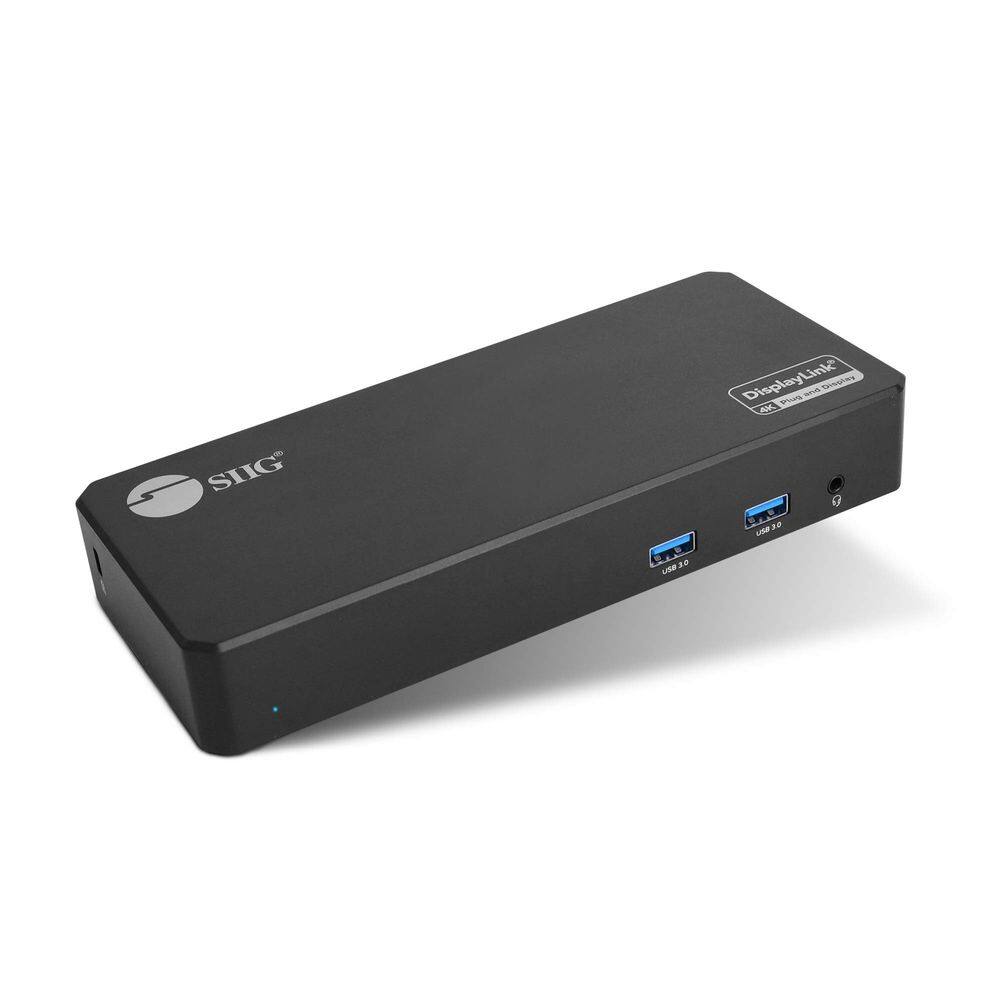 Estação de ancoragem para laptop SIIG JU-DK0J11-S1, Tripla 4K, 100W PD