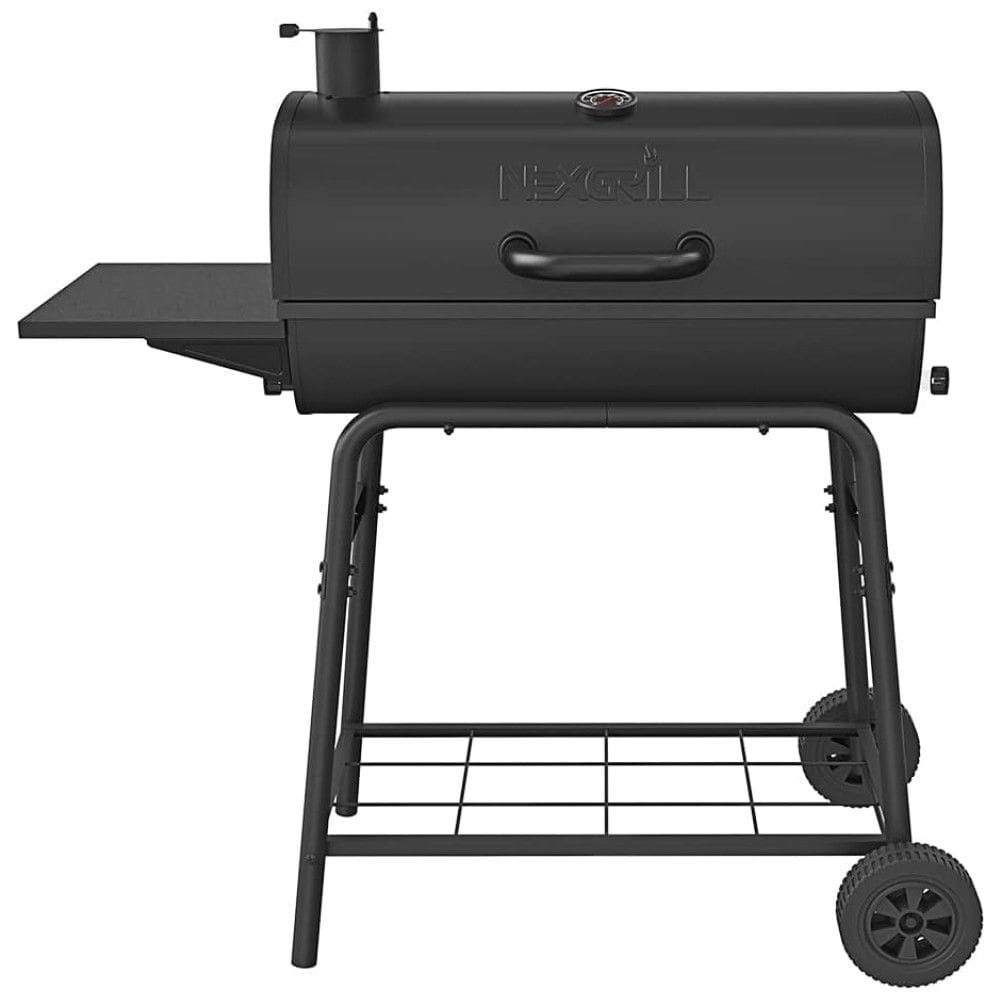 Churrasqueira a Carvão com Mesa Lateral e Rodas para Camping, Nexgrill 8100029C, Preta