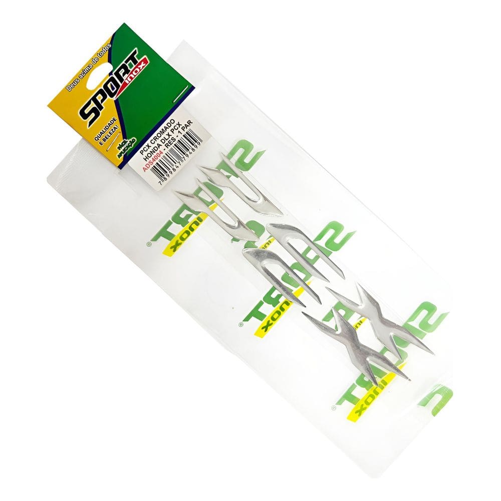Faixa Adesiva Resinada Emblema Rabeta Honda Pcx150 Par