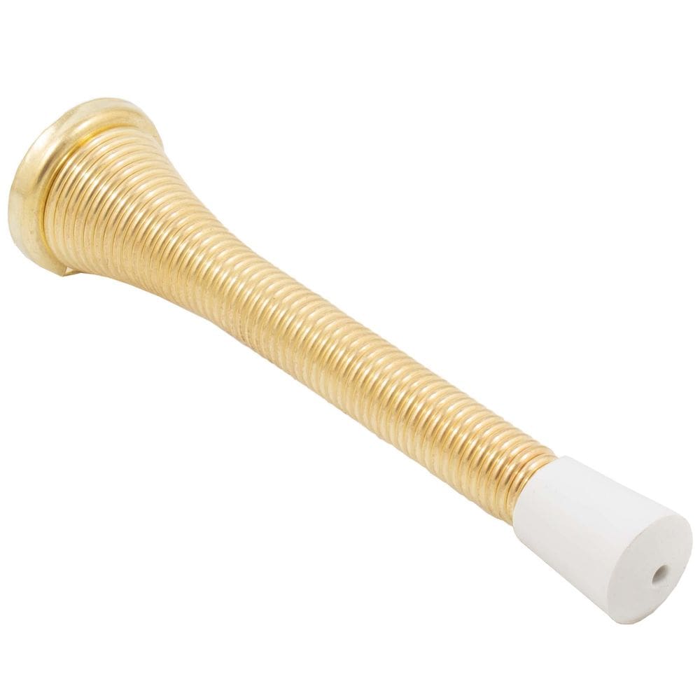 Door Stop Stone Harbor Hardware Heavy-Duty, latão polido de 10 cm
