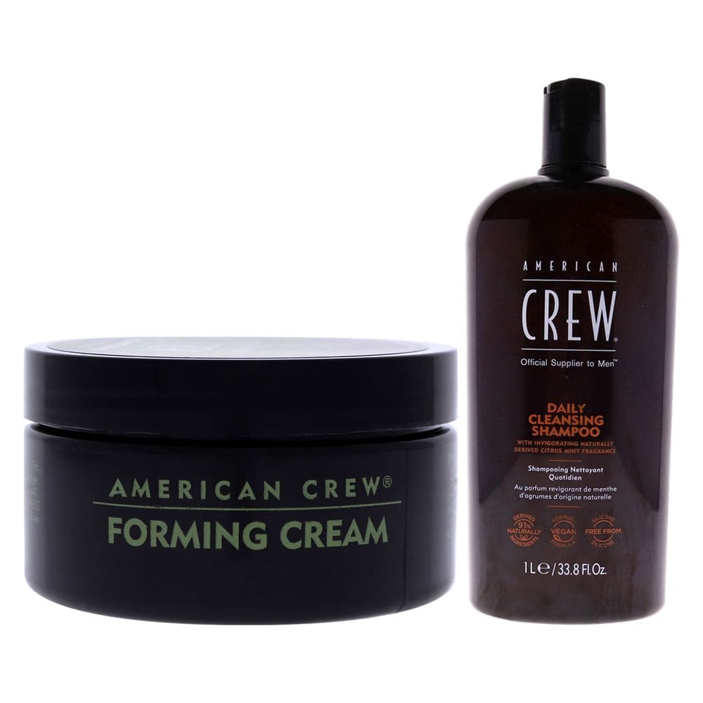 Kit de cuidados com o cabelo American Crew Forming Cream e Shampoo Diário