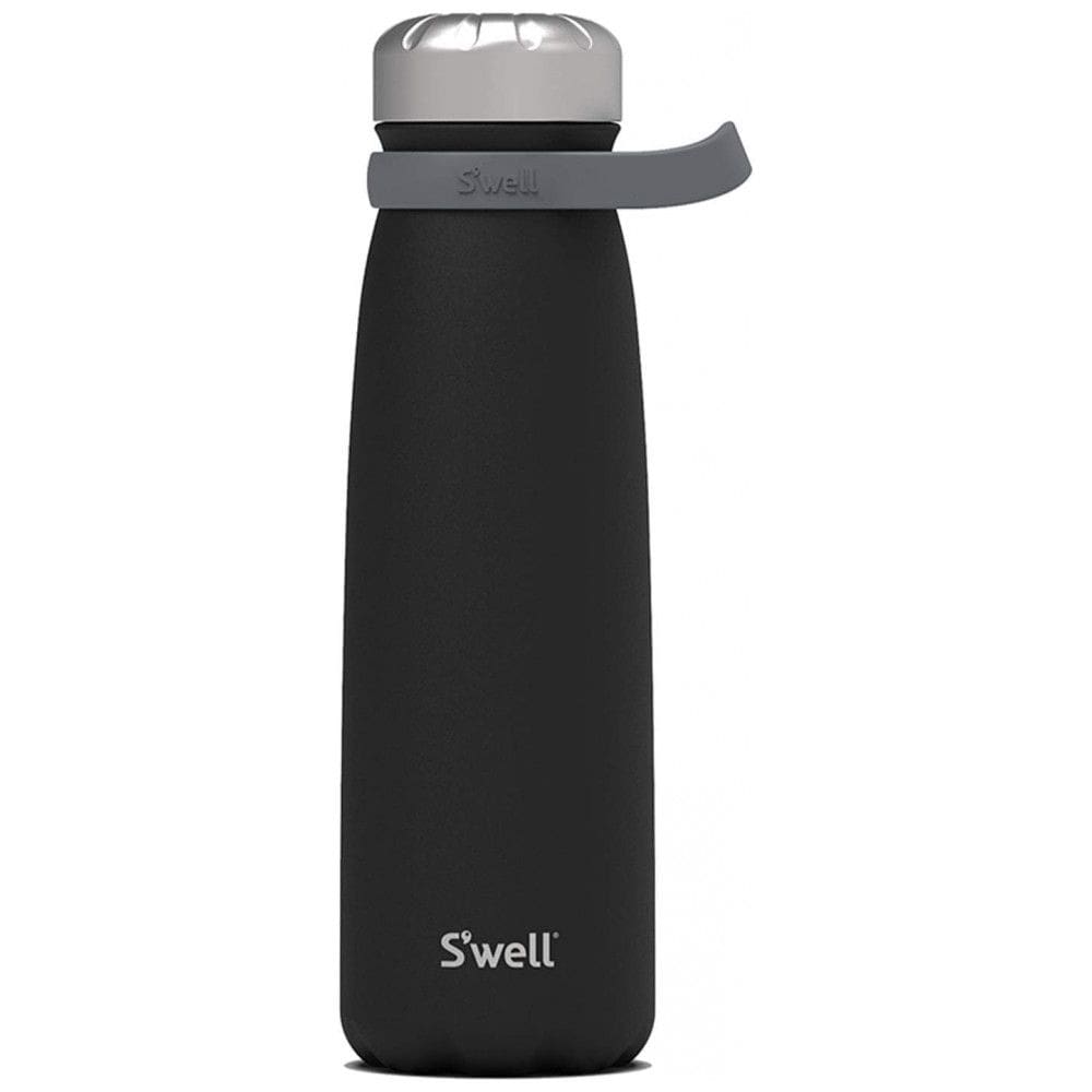 Garrafa Térmica para Água 1,1L Isolada a Vácuo de Camada Tripla em Aço Inoxidável, Swell, Preta