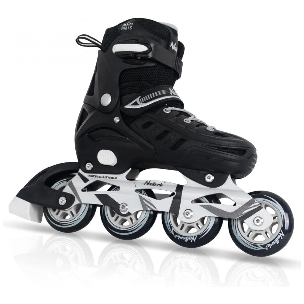 Patins Regulável e Ajustável para Crianças e Adultos, Tam BR 36 a 39, Nattork, Preto