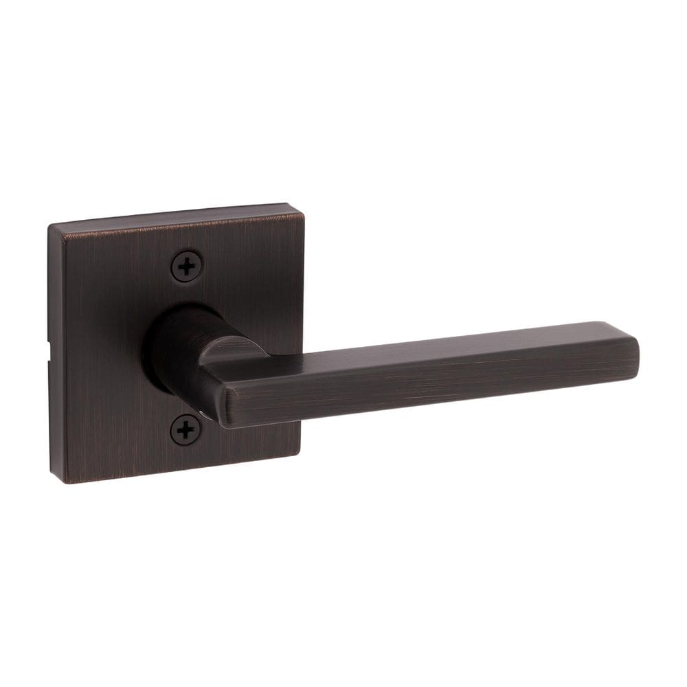 Maçaneta de porta fictícia Kwikset Halifax Venetian Bronze