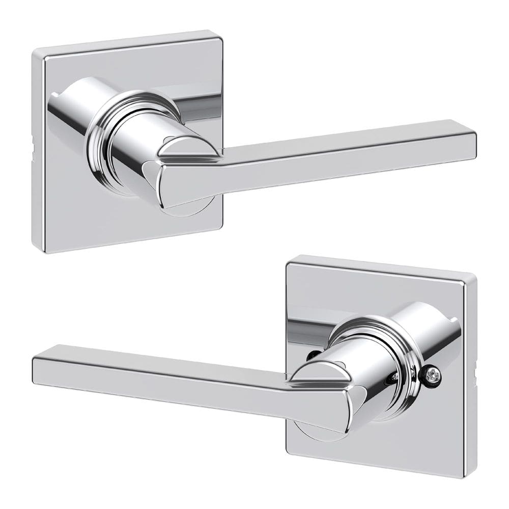 Maçaneta de porta Kwikset Casey Interior Passage em cromo polido