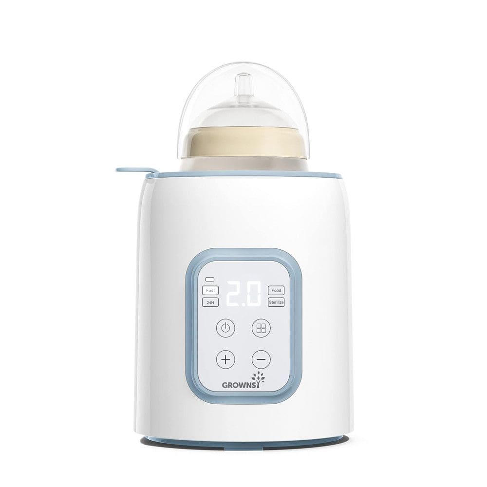 Aquecedor de Mamadeiras 8 em 1 para Leite Materno ou Fórmula, 110V, GROWNSY, Azul