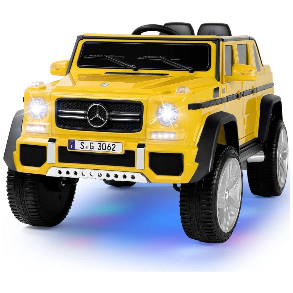 Carro Elétrico Infantil a Bateria com Controle Remoto de 2,4 GHz, 2 Motores, 3 Velocidades, Música, Buzina, Luzes LED, 12V