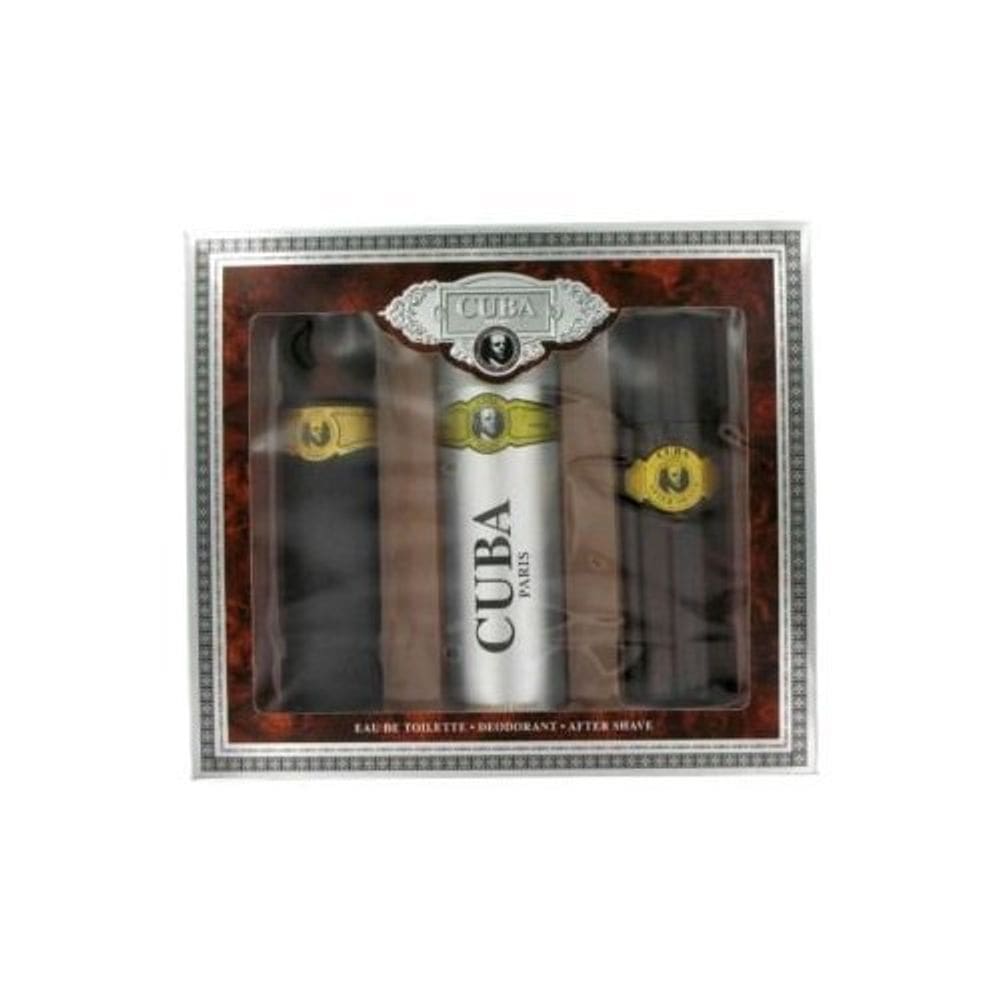 Conjunto de perfume de presente Fragluxe Cuba Gold para homens EDT 100 ml x 2