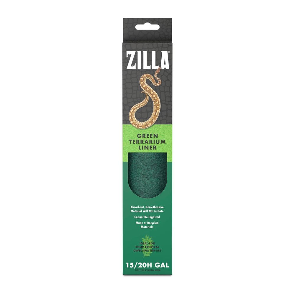 Revestimento de piso com substrato de cama para terrário Zilla Reptile Green