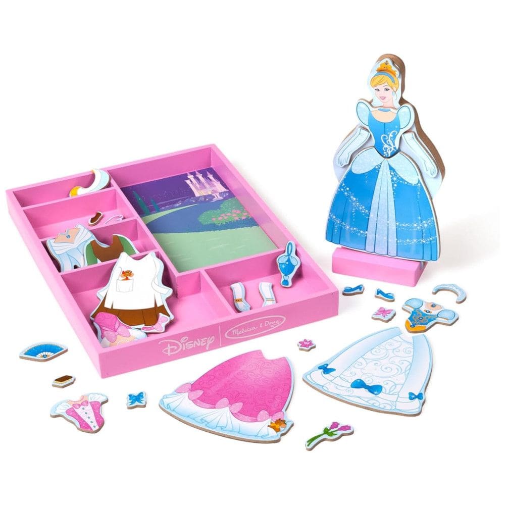 Boneca Magnética Disney Cinderela com 30 Peças para Crianças Acima de 3 Anos, Melissa & Doug