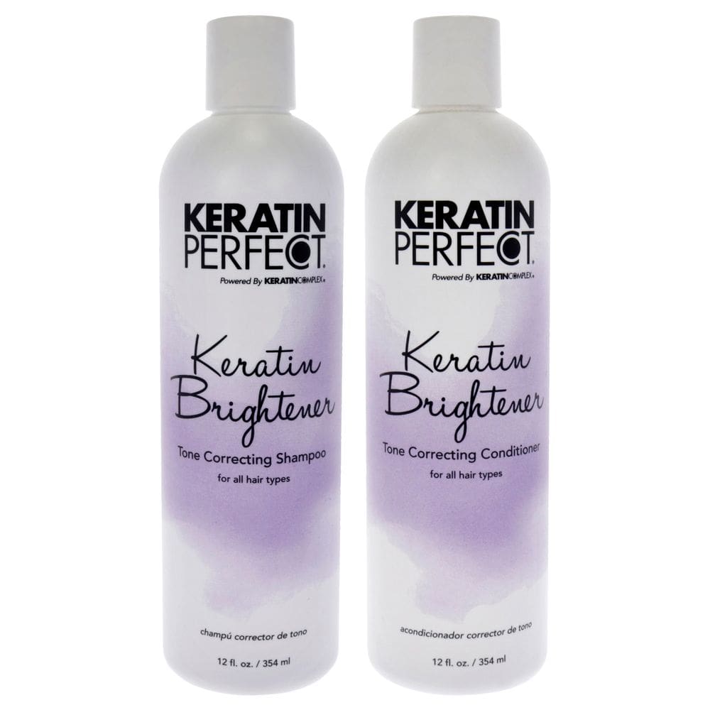 Kit de cuidados com o cabelo Keratin Perfect Keratin Brightener com condicionador