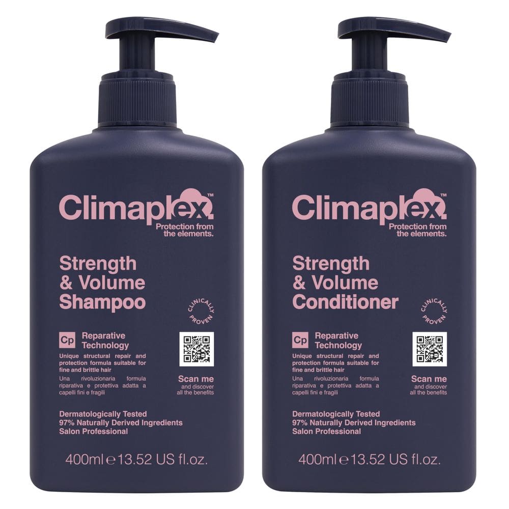 Conjunto de shampoo e condicionador Climaplex Strength and Volume