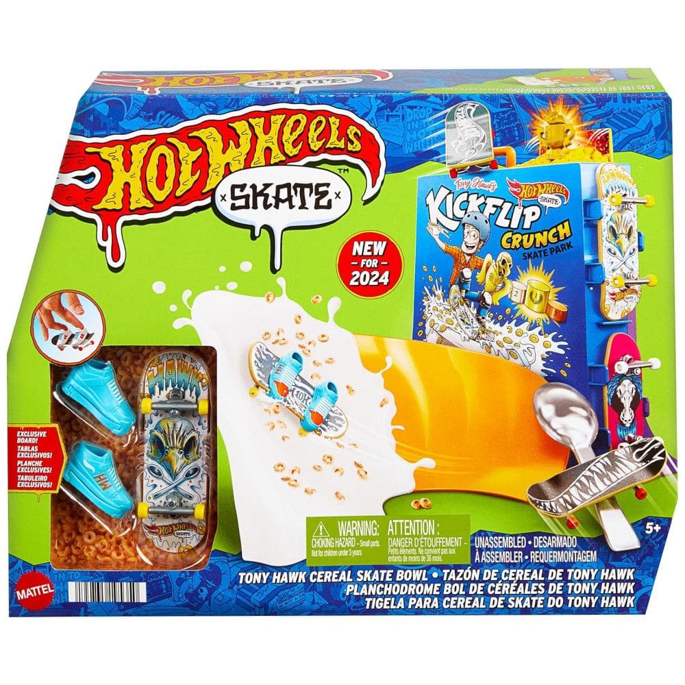Conjunto Tony Hawk com 1 Skate de Dedos, 1 Par de Tênis, Modelo 2024, Hot Wheels