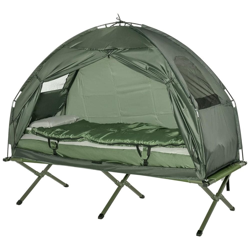 Barraca Suspensa Portátil para Acampamento, Camping, OUTSUNNY B2 0006, Verde