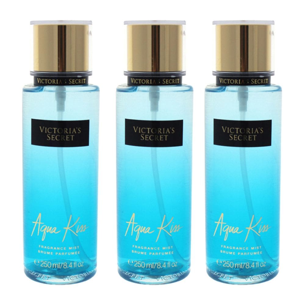 Perfume Victorias Secret Aqua Kiss Mist 250 ml - pacote com 3