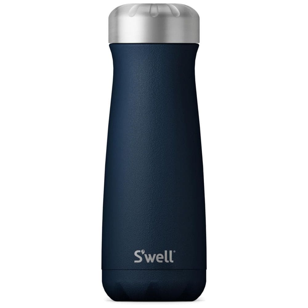 Garrafa Térmica para Água 590mL Isolada a Vácuo de Camada Tripla em Aço Inoxidável, Swell, Azul Escuro