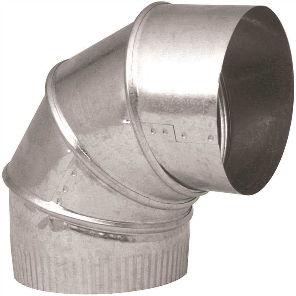 Cotovelo de escape Imperial Manufacturing em aço galvanizado 4x4in