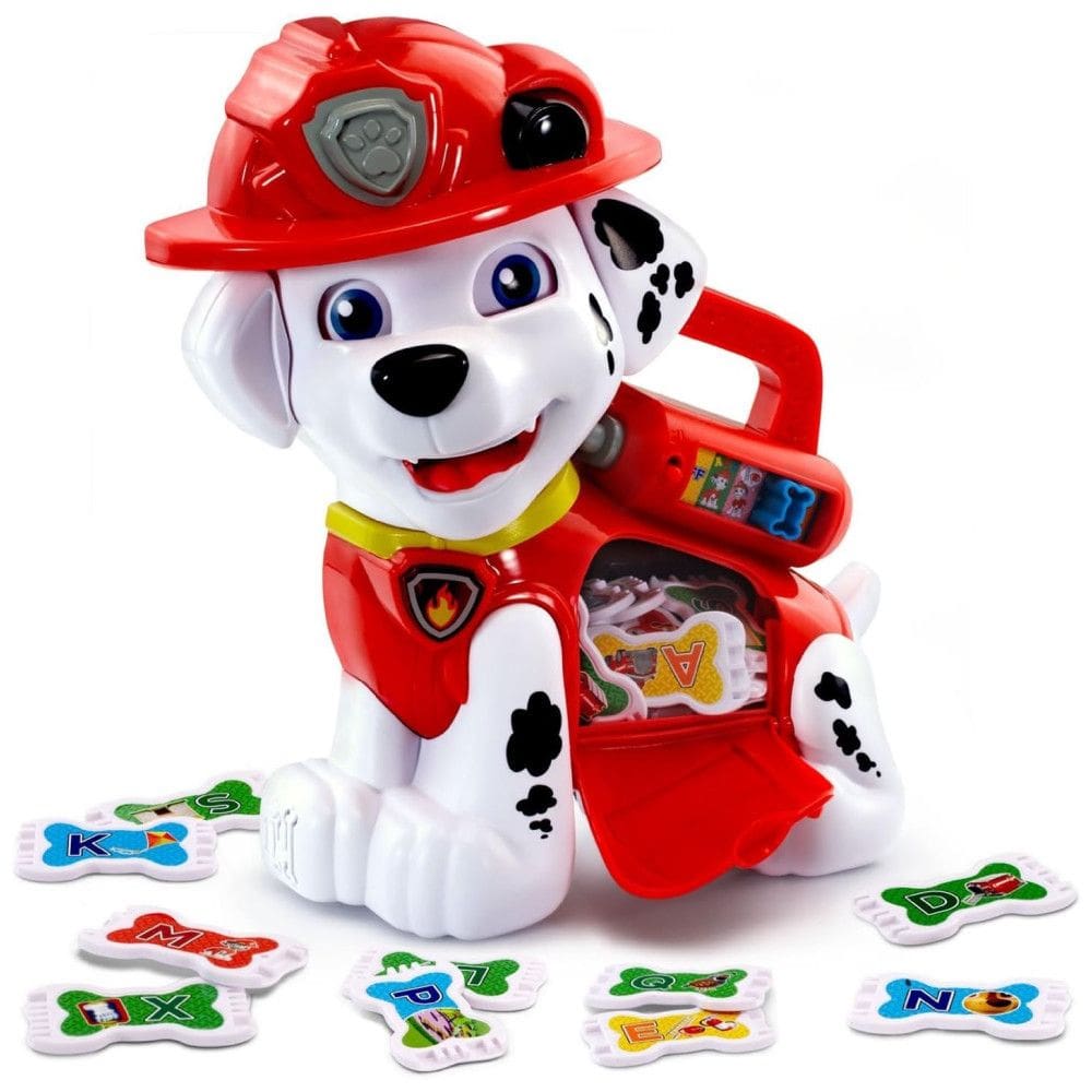 Brinquedo a Bateria Patrulha Canina Marshall com 26 Guloseimas, Fonética, Letras, Cores e Vários Modos de Atividades para Crianças Acima de