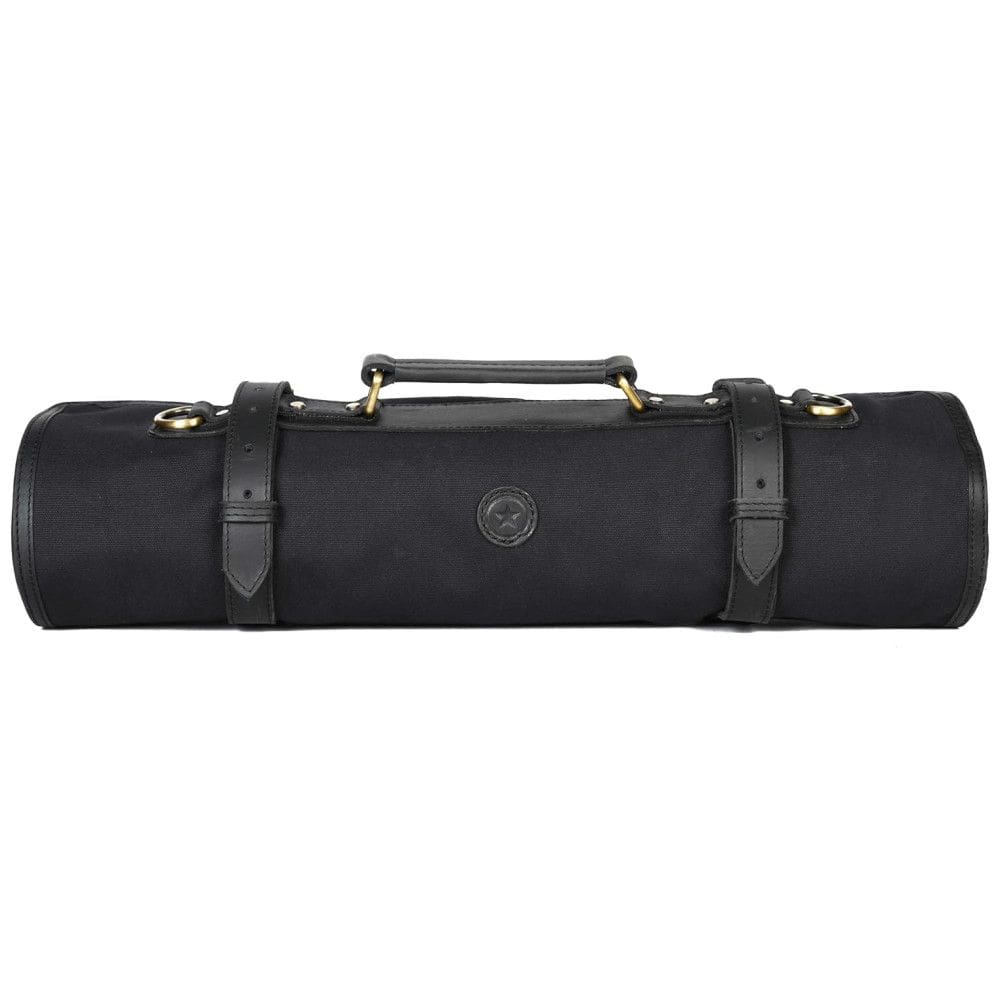 AARON LEATHER GOODS VENDIMIA ESTILO Estojo, Bolsa de Couro para Facas com 10 Slots, Facas não Incluídas, Couro