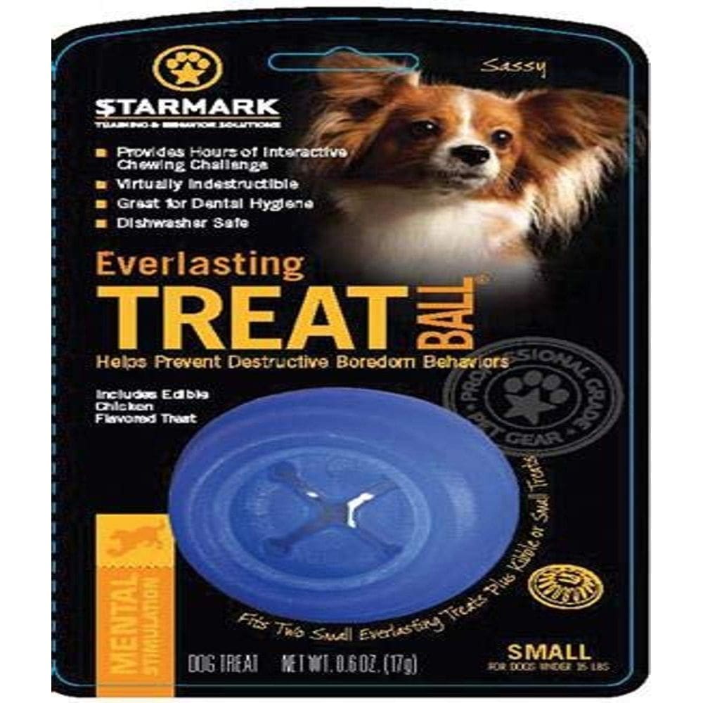 Brinquedo para animais de estimação Starmark Everlasting Treat Ball Small Blue