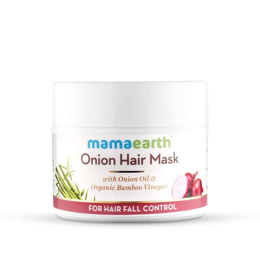 Máscara capilar Mamaearth Oil com bambu orgânico 200mL