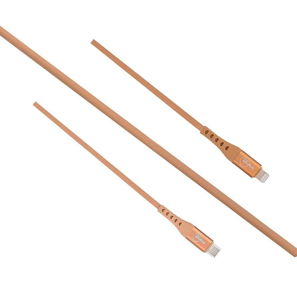 Cabo USB-C para Lightning 1,2 m, Originais iPlace, Avelã