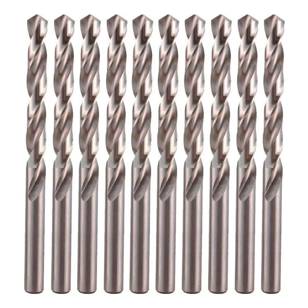 10 Brocas 7,75x119mm Aço Rápido Hss P/ Metal Makita D-06482