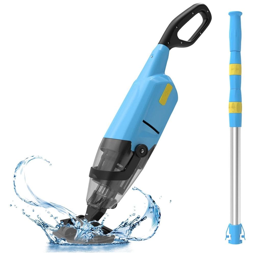 Aspirador de Piscina sem Fio, Recarregável com Duração da Bateria de 1H, 110V, Efurden, Azul
