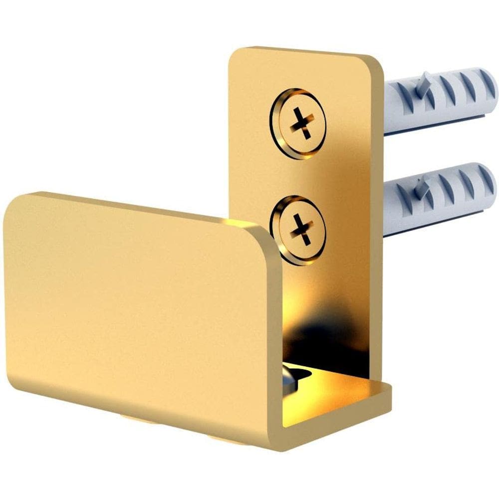 Conjunto de guias de portas Stone Harbor Hardware Satin Brass