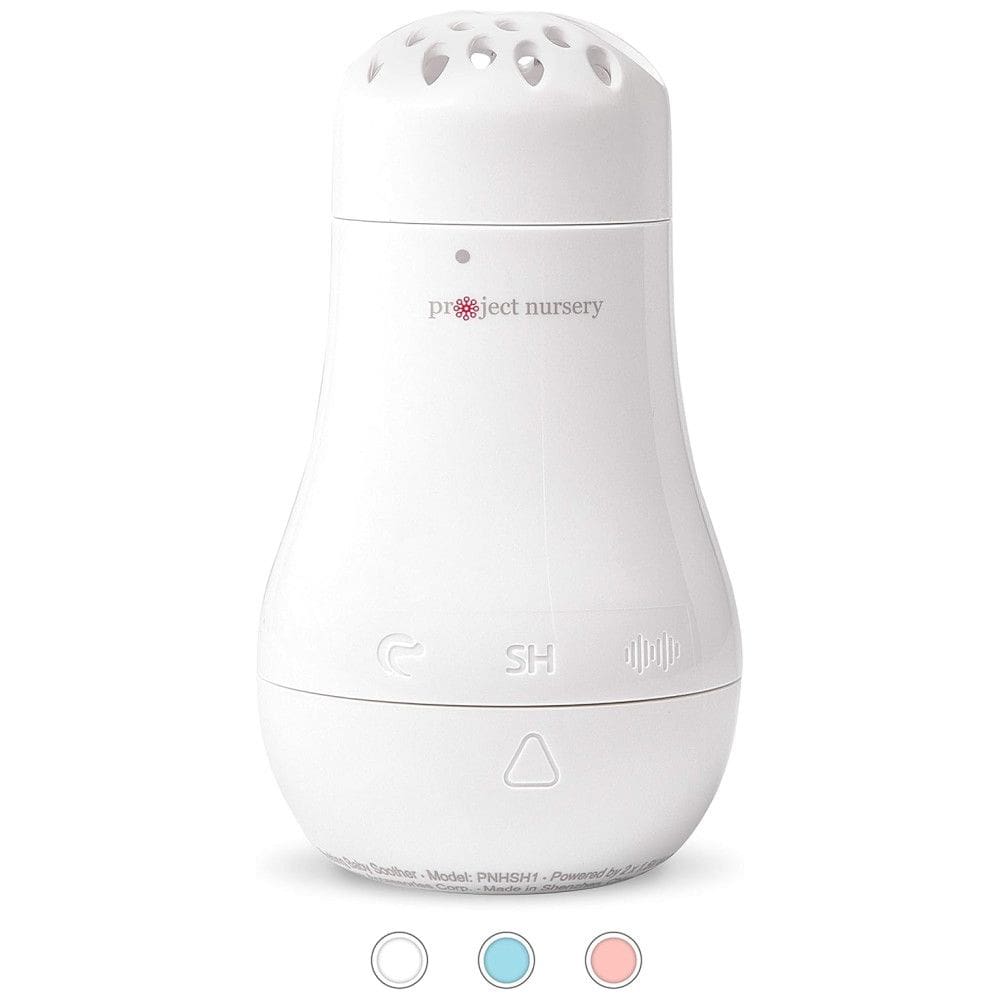 Project Nursery Máquina de Som Ruído Branco para Bebês Recém Nascidos com Luzes, Branco