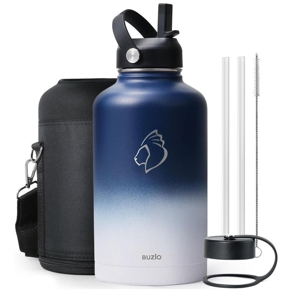 Garrafa Térmica 1900 mL Portátil com Isolamento a Vácuo, Aço Inoxidável, Roxo, BUZIO, Violeta