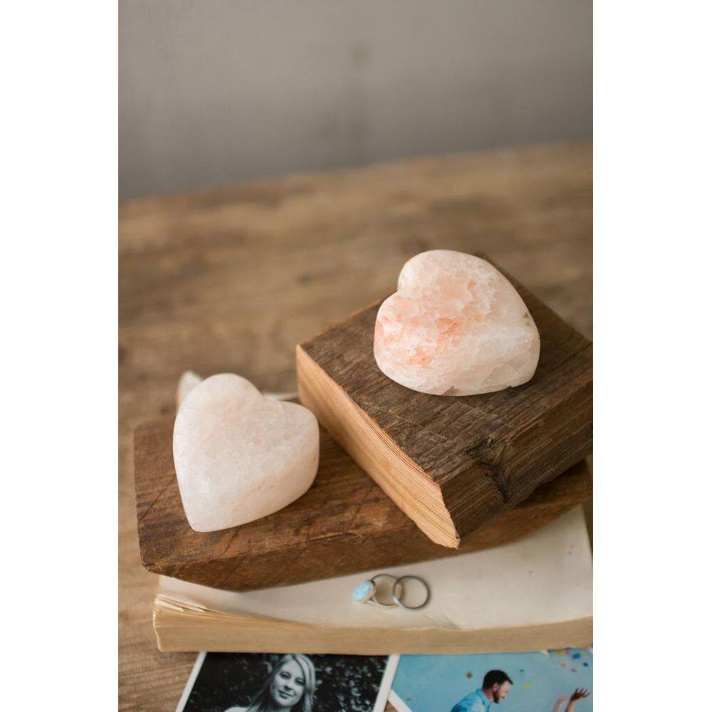 Sal culinário KALALOU Coração de sal do Himalaia 7,5 cm