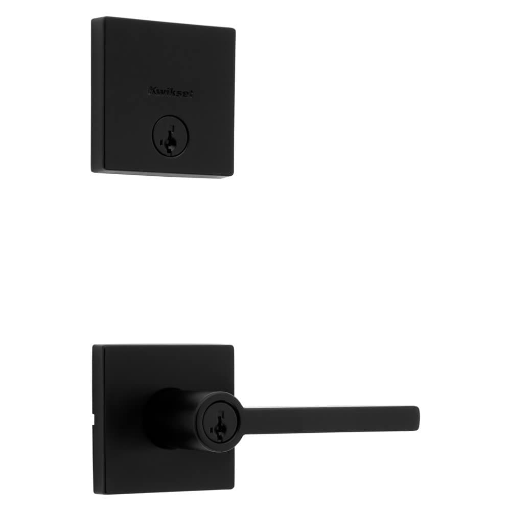 Fechadura de porta Kwikset 991 Halifax, alavanca de entrada com chave e fechadura