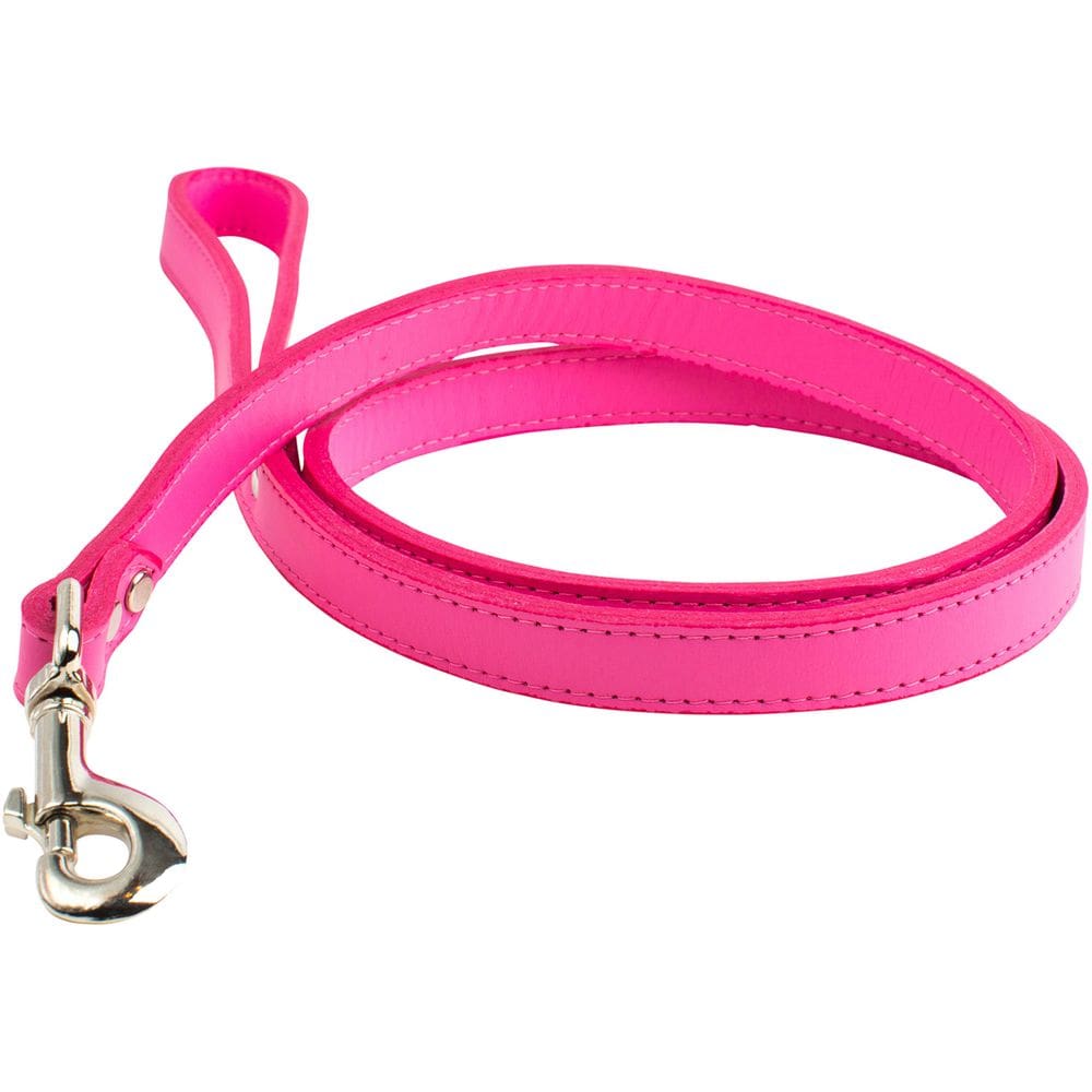 Coleira OmniPet Leather Brothers Signature 122 cm x 2 cm rosa