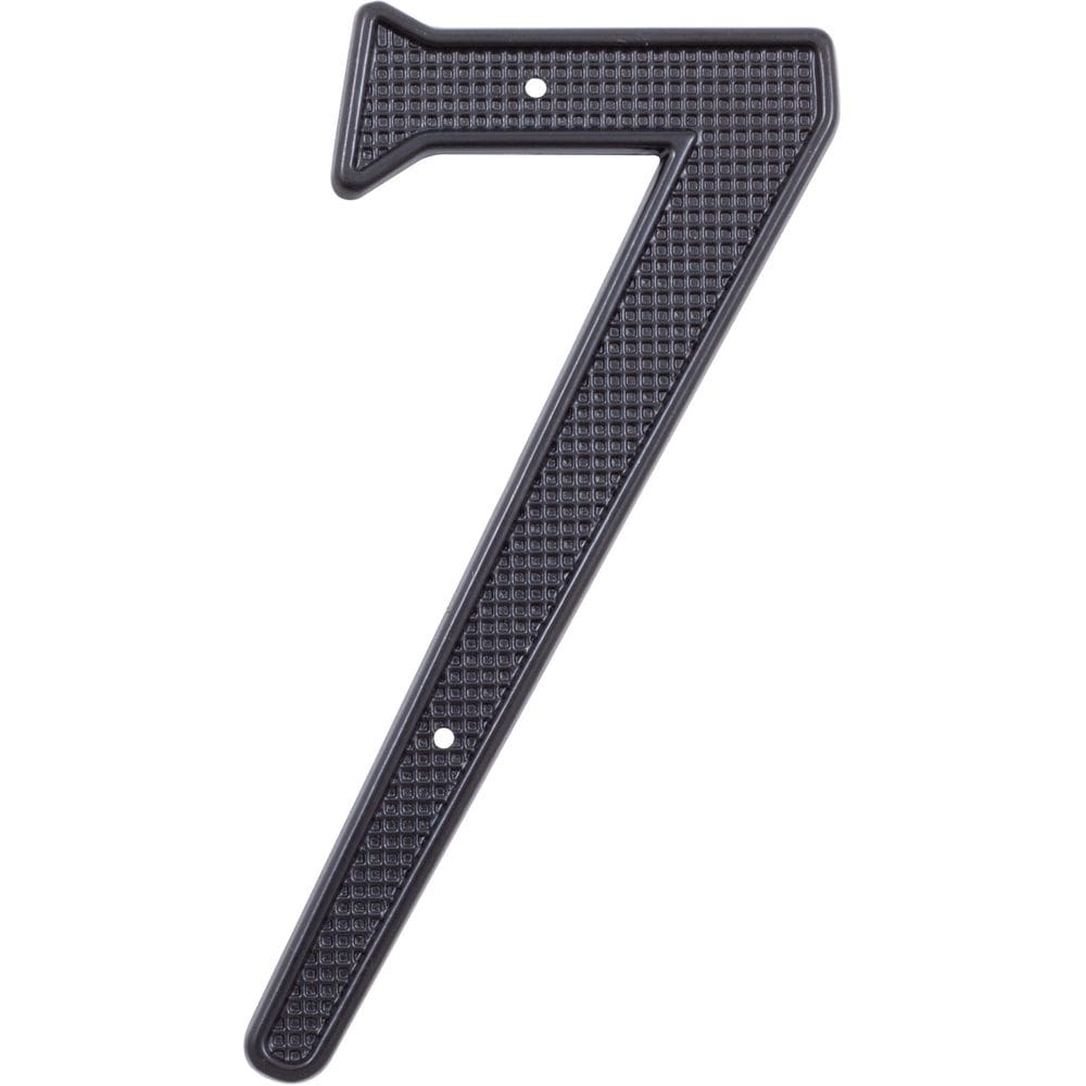 Número da casa Stone Harbor Hardware #7 10 cm preto fosco