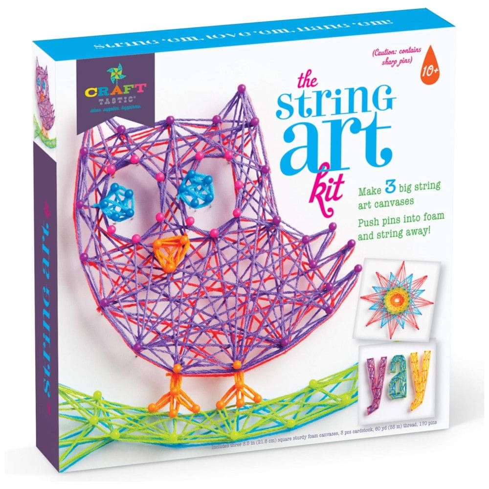 Kit Faça Você Mesmo DIY 3 Projetos de Coruja, Idade Recomendada 9 ou mais, CRAFT TASTIC CT1780T, Rosa