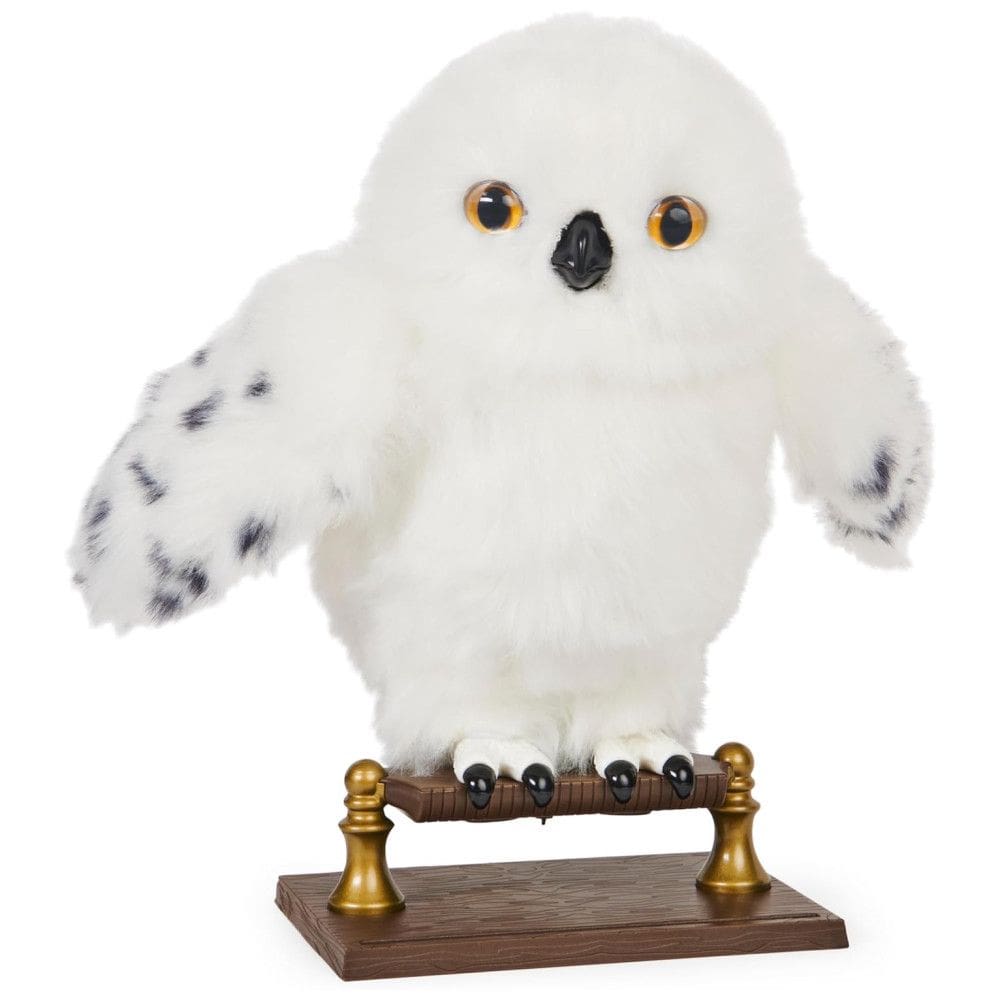 Coruja Hedwig Interativa Harry Potter com mais de 15 Sons, Movimentos e Envelope de Hogwarts para Crianças Acima de 5 Anos, Wizarding World