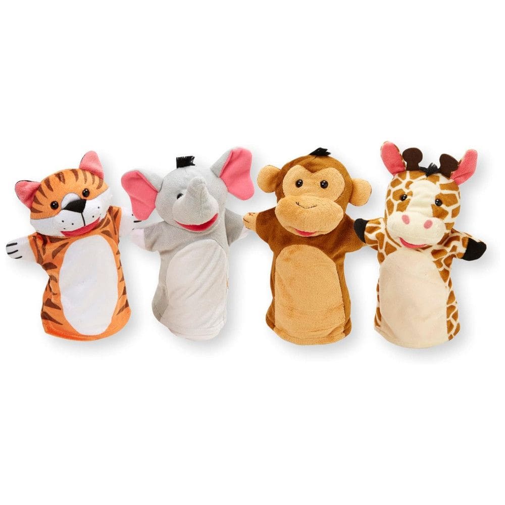 Kit 4 Fantoches de Mão, Tema Animais para Crianças Acima de 2 Anos, Melissa & Doug